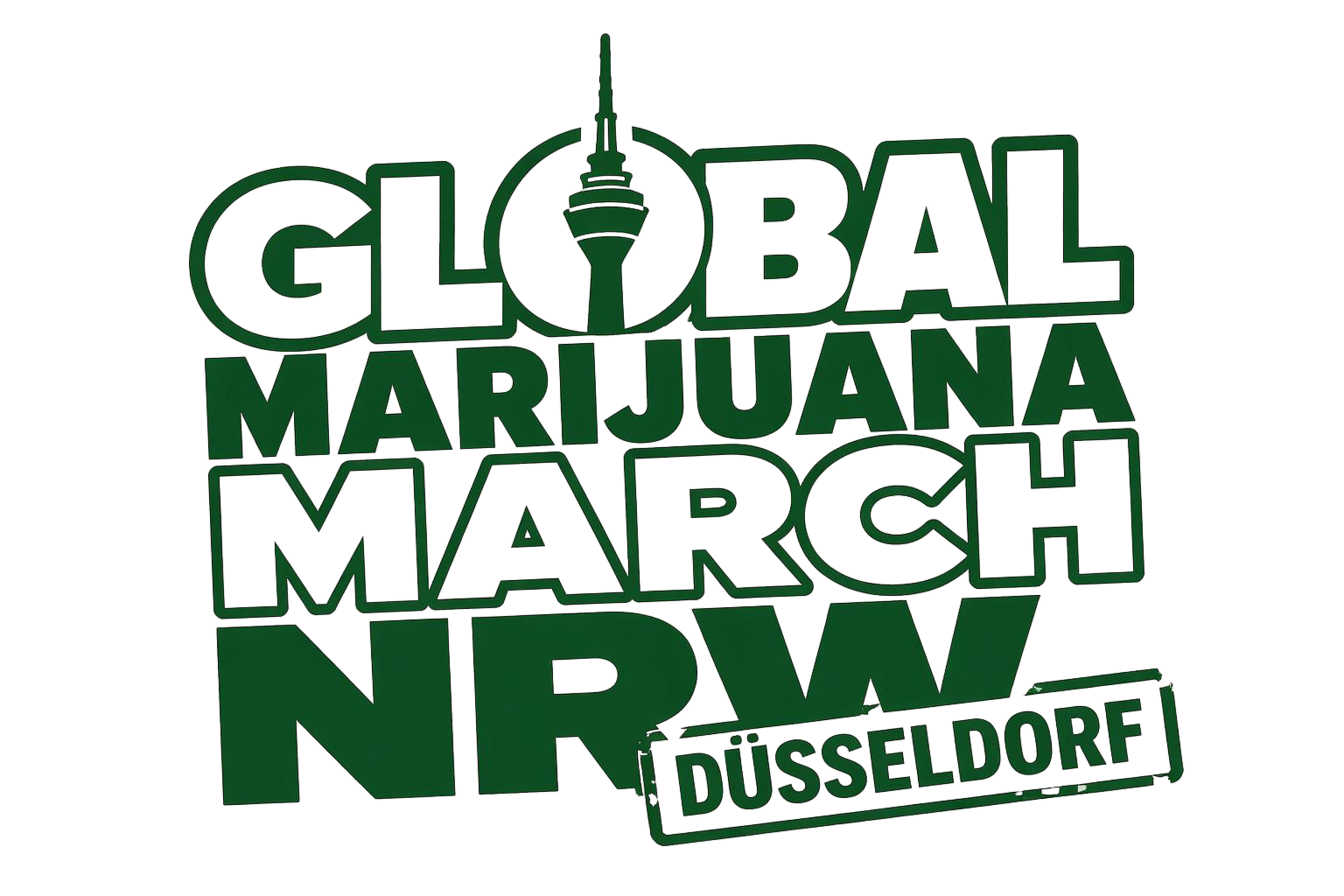 Global Marijuana March NRW Düsseldorf Logo