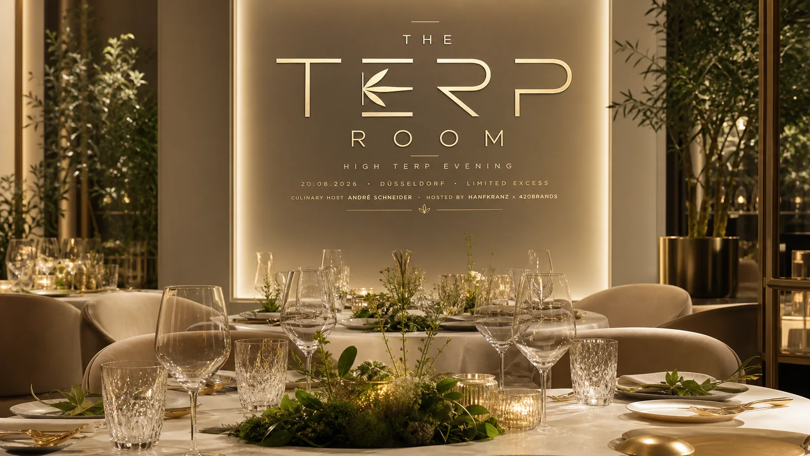 THE TERP ROOM Fine-Dining-Tafel für geladene B2B-Gäste in Düsseldorf