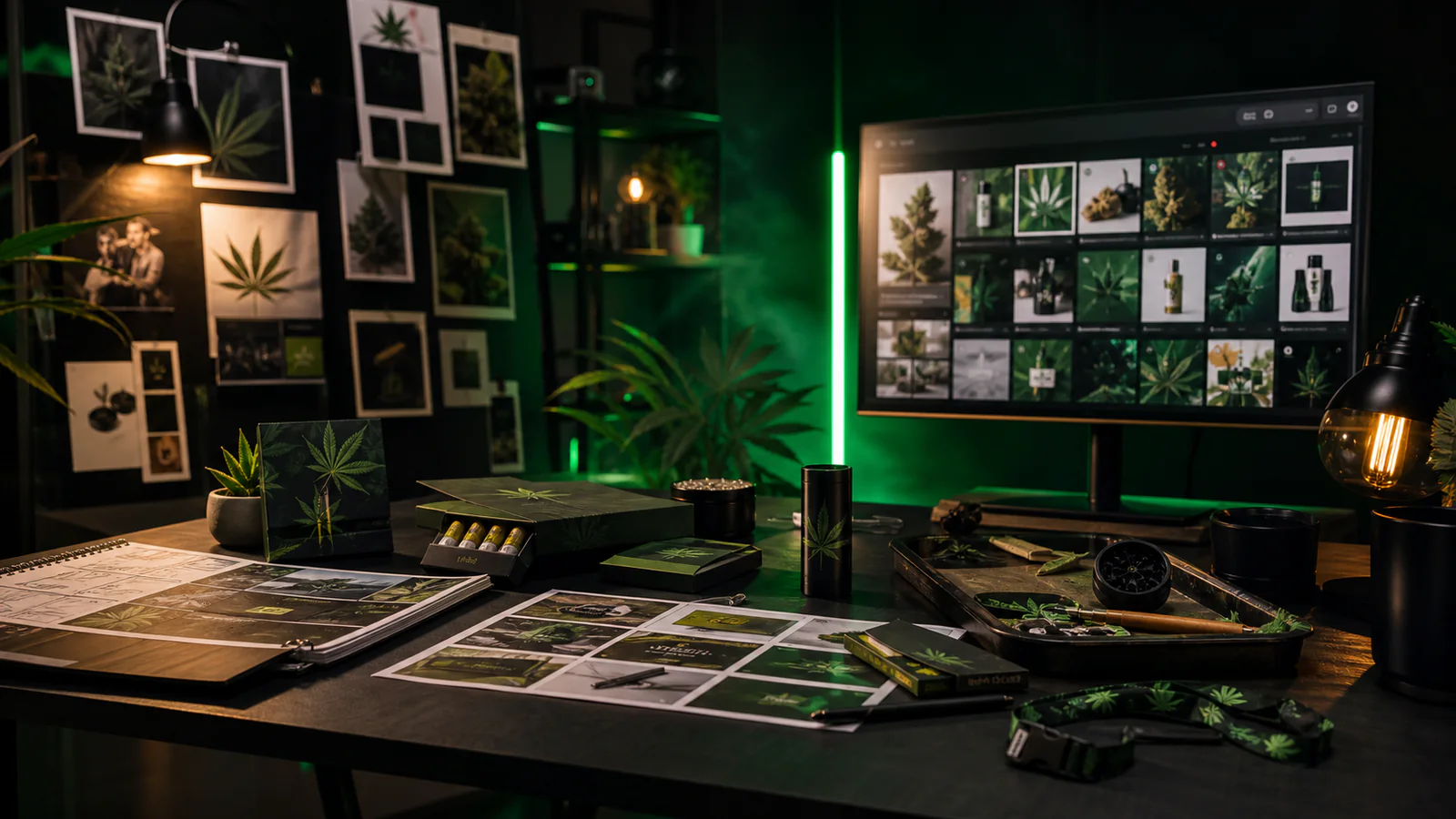 Strategische Cannabis-Marketing-Kampagne mit Content, Zubehör, POS und Community-Fokus