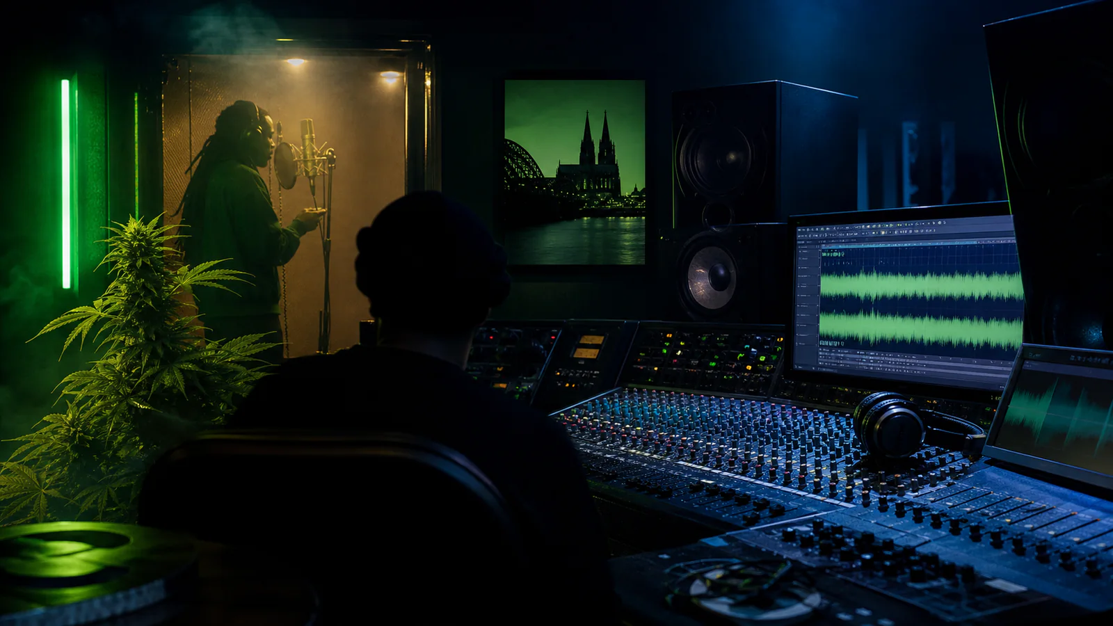 Vocal Recording und Musikproduktion in einem professionellen Kölner Studio der 420-Kultur