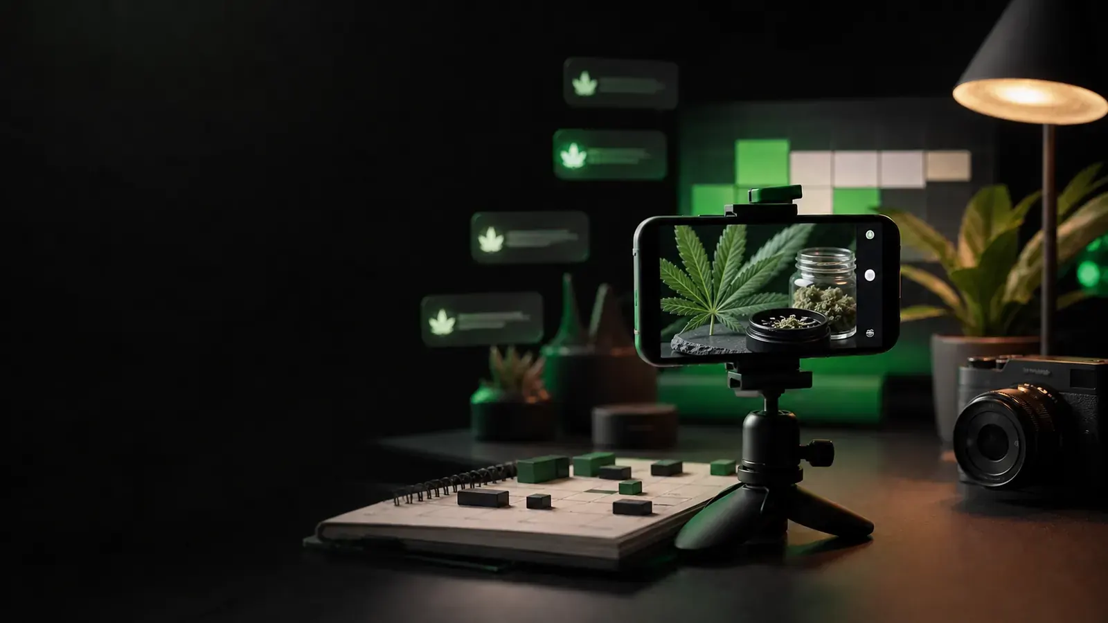 Produktion und Planung von Social-Media-Inhalten für eine Cannabis-Marke