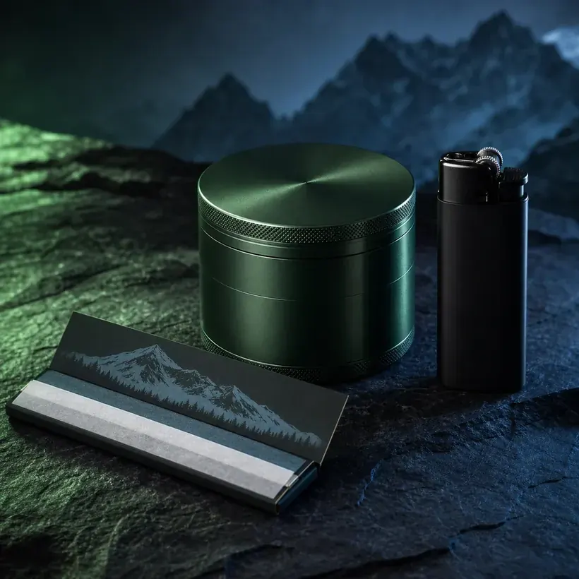 Papers + Grinder + Feuer